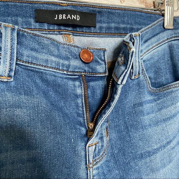 J Brand Skinny Leg Jeans Blue Imagine Mid Rise Classic Work Casual Size 25 - Picture 3 of 11